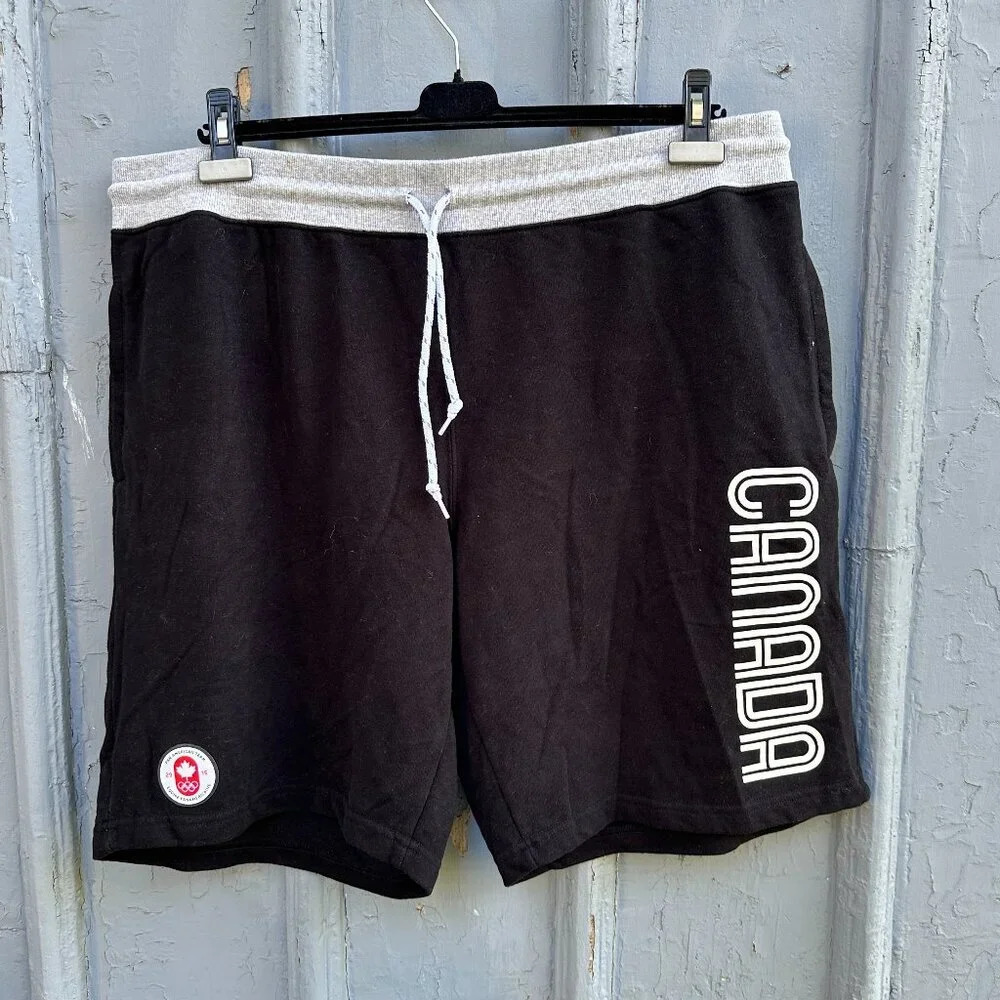 Black Team Canada Pan-Am Games 2015 jersey shorts.  size mens XL